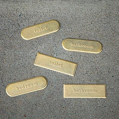 【受注生産】ルームプレート 丸 「bedroom」