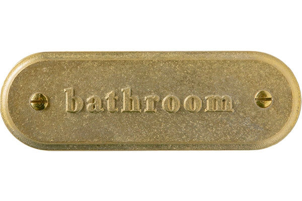 【受注生産】ルームプレート 丸 「bathroom」
