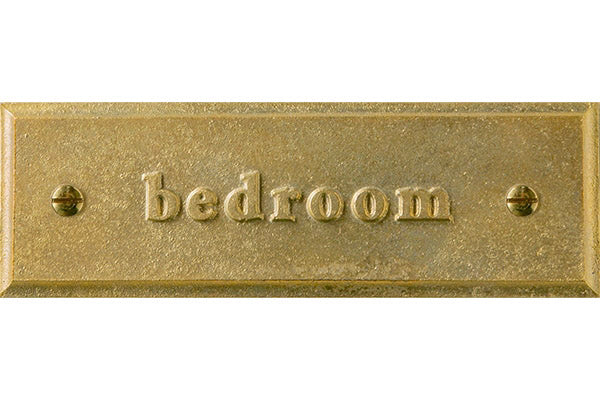 Room plate square "bedroom"