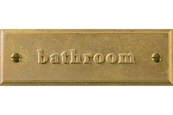 Room plate square "bathroom"