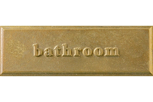 Room plate square "bathroom"