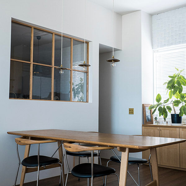 【受注生産】FUTAGAMI ペンダントランプ 円盤 銀ムラ