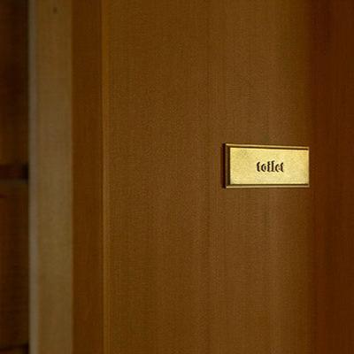 【受注生産】ルームプレート 四角 「toilet」