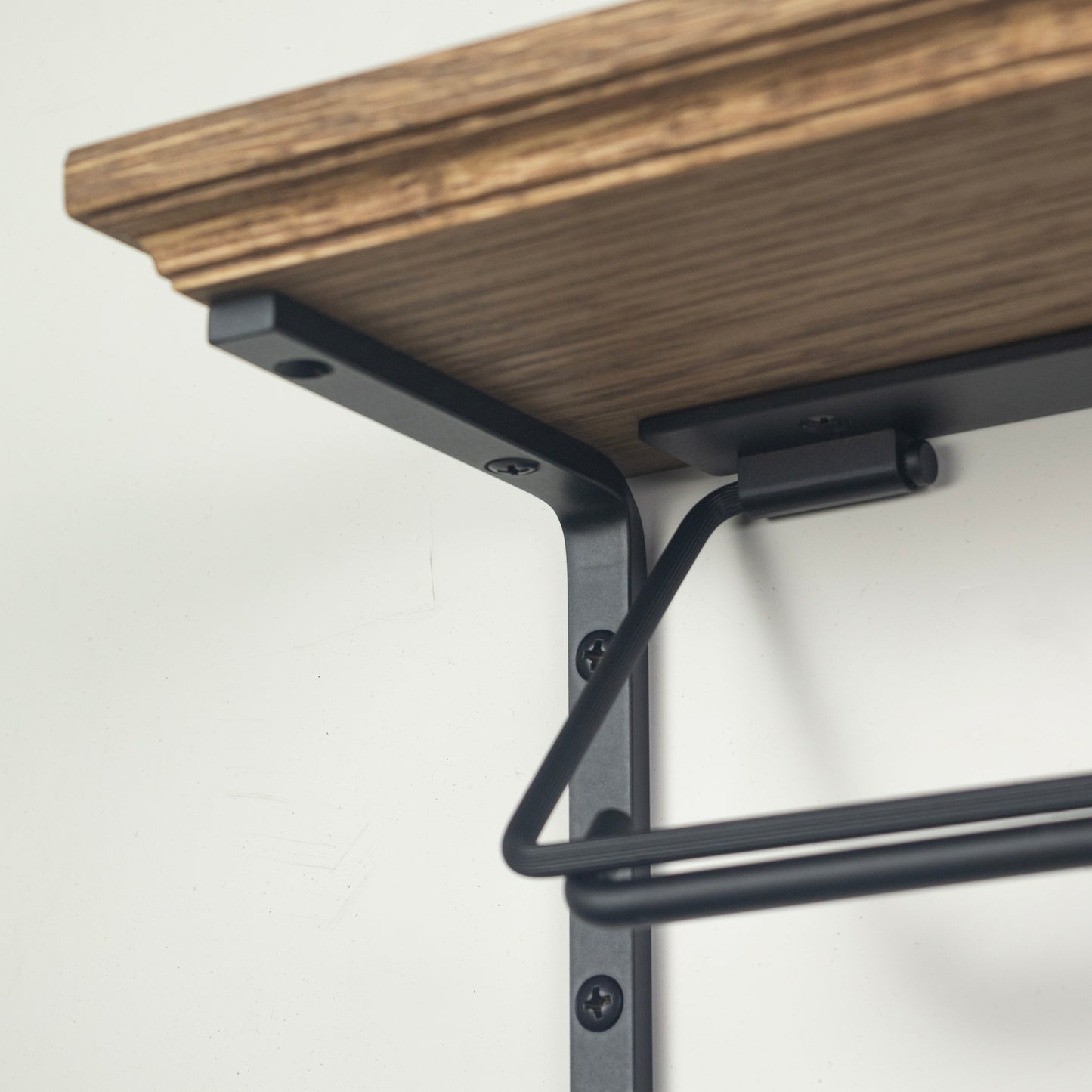 【Bent】 Paper Holder Double -2way- BK (棚板・棚受け 6点セット)