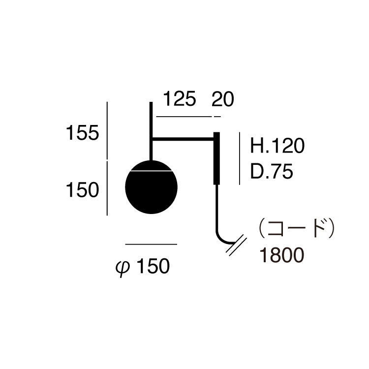 【取り寄せ】Bliss mini-wall lamp