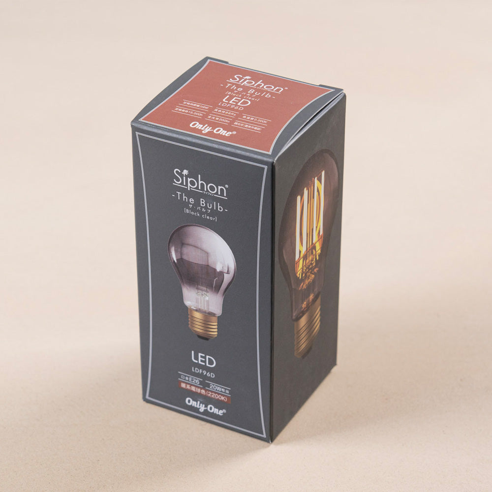 The Bulb60 Black clear(E26 LED電球)