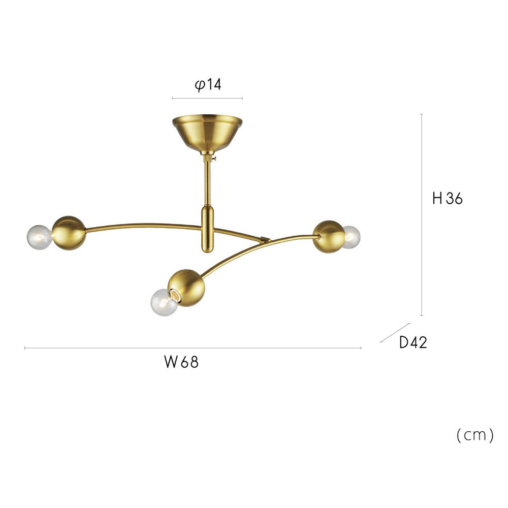 Comette ceiling light