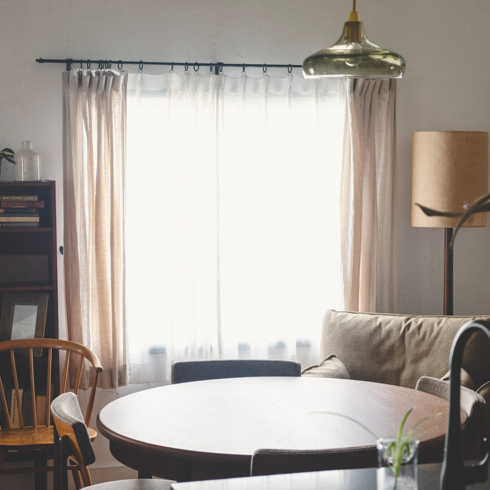 【受注生産】アイアンカーテンレール シングルセット