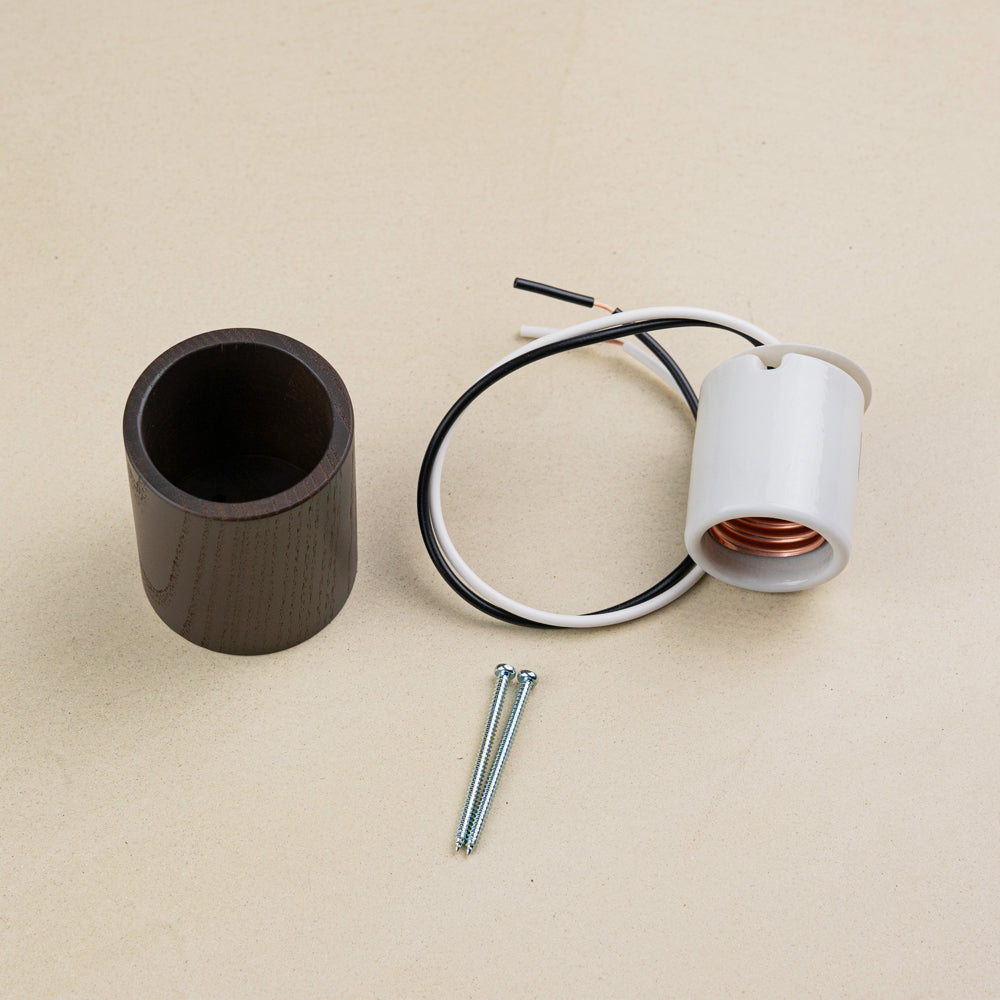 ウッドレセップカバー シリンダー brown