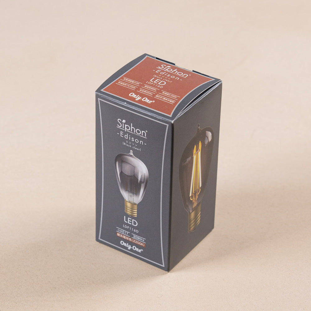 EDISON ST45 Black clear(E17 LED電球)