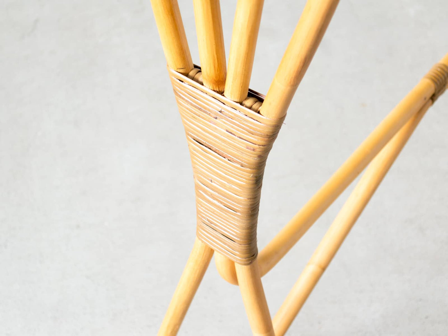 Rattan towel hanger