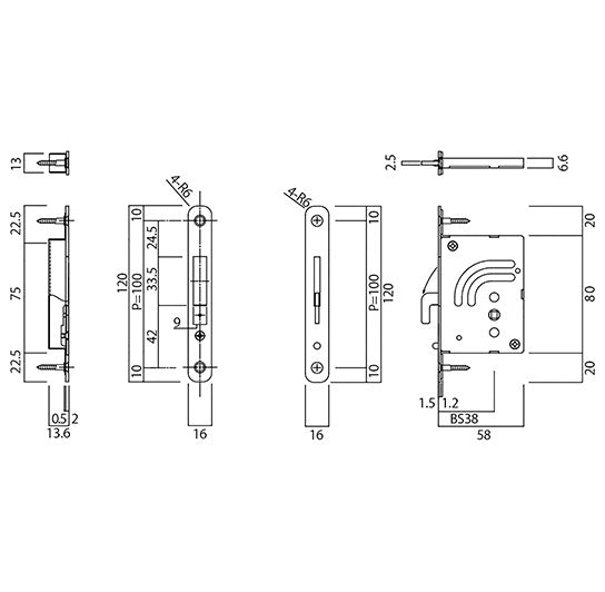 Lamoe 角型表示錠