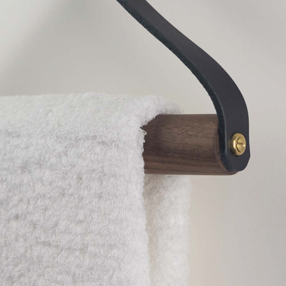 leather towel holder