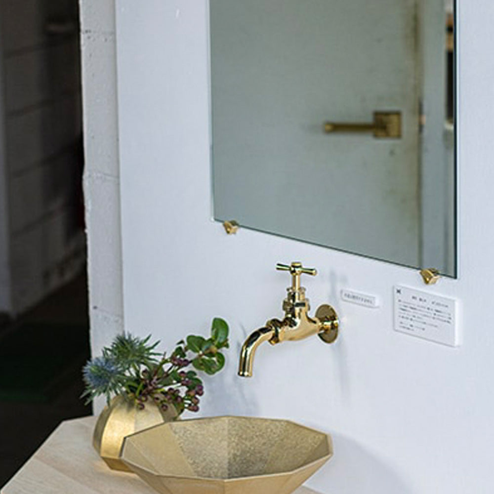 Futagami Brass Mirror Stopper (Pack of 4)