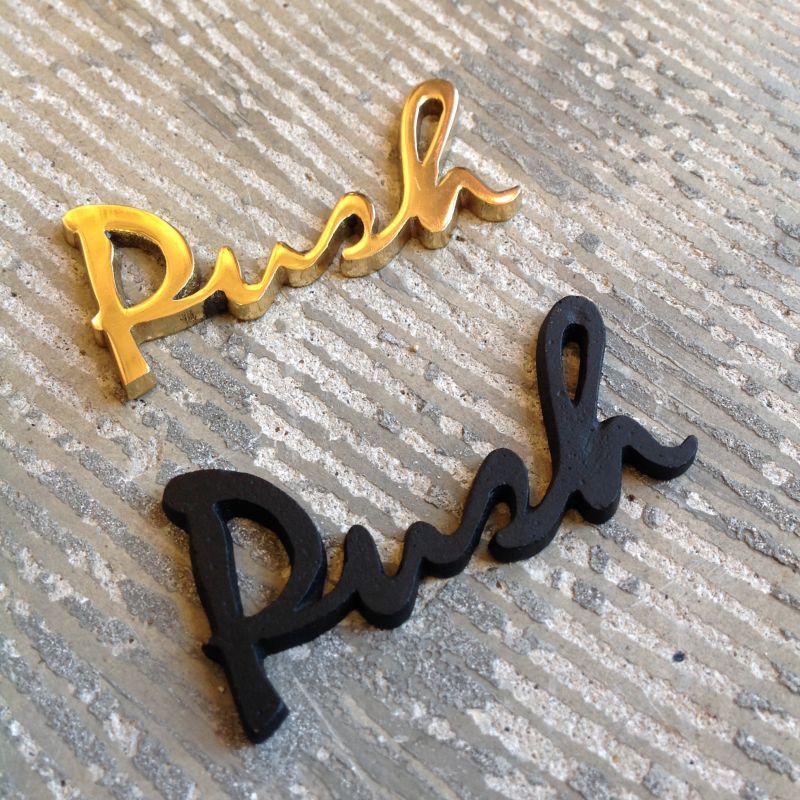 Brass Letter (Push) *Limited stock