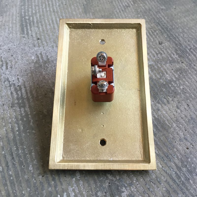 【受注生産】MATUREWARE 真鍮スイッチプレート1口(0712-1)