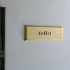 Room plate square "toilet"