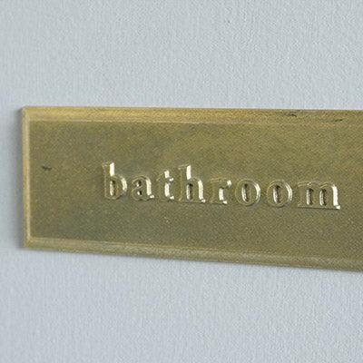 ルームプレート 四角 「bathroom」