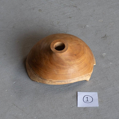 Natural Teak Lamp Shade Small