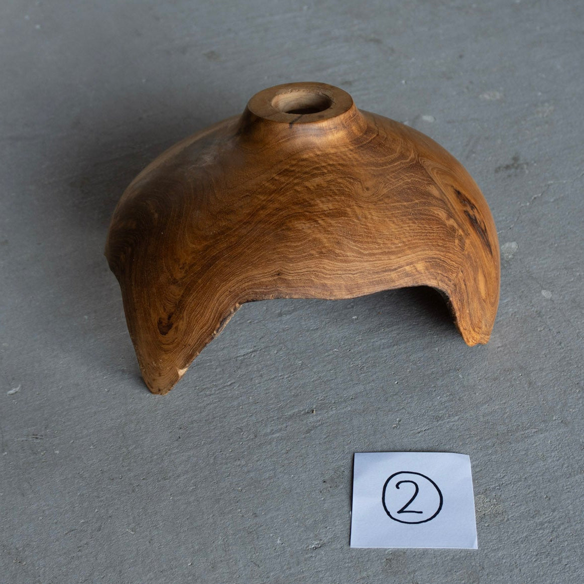 Natural Teak Lamp Shade Small