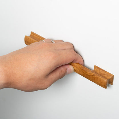 Teak Straight Handle