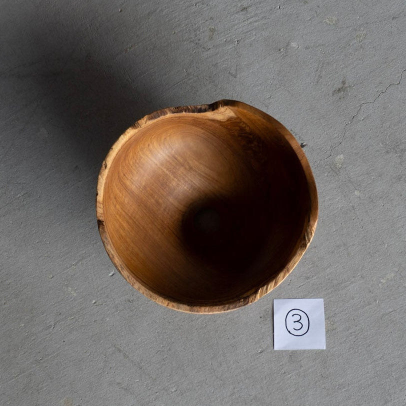 Natural Teak Lamp Shade Small