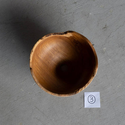 Natural Teak Lamp Shade Small