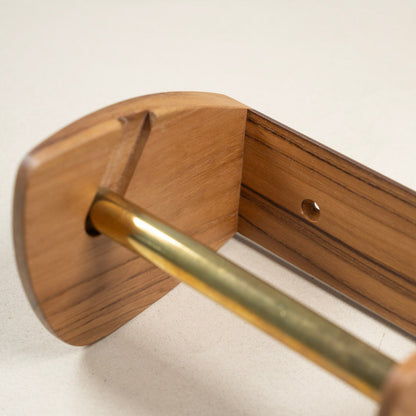 Teak Paper Holder Single