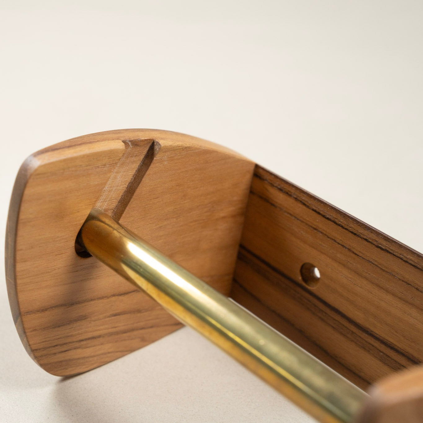 Teak Paper Holder Single