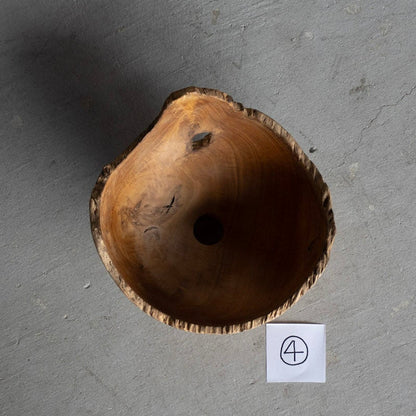 Natural Teak Lamp Shade Small
