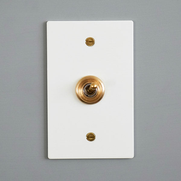 ホワイトスチールプレート １スイッチ