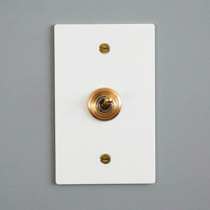 ホワイトスチールプレート １スイッチ