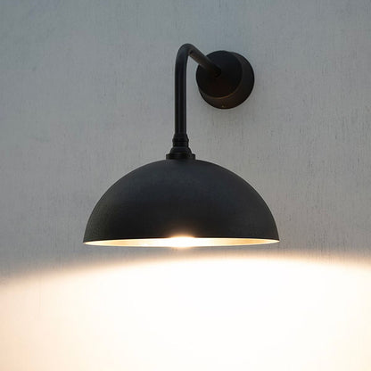 【受注生産】FUTAGAMI ブラケットランプ 半球 削り出し 黒染め