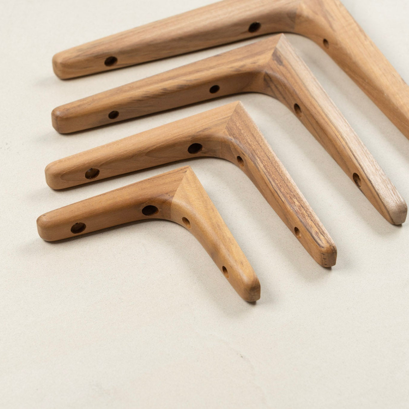 Teak Smooth Bracket ( 90 / 120 / 150 / 180 )