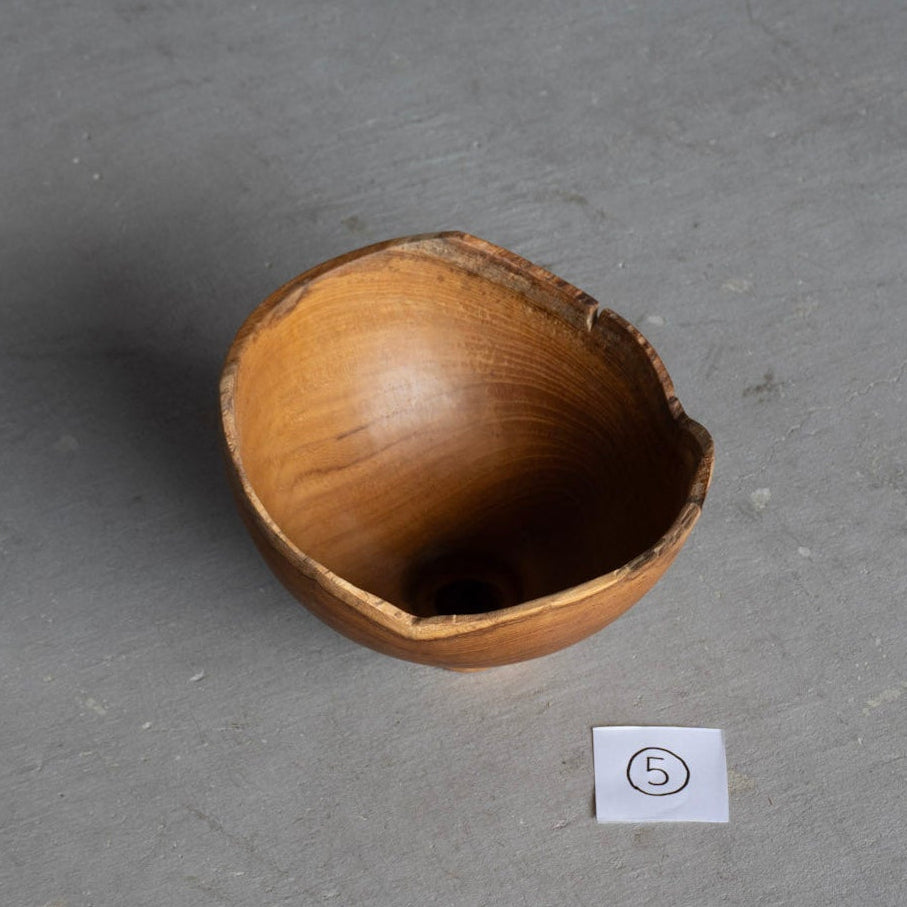 Natural Teak Lamp Shade Small