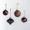 No.23 Copper mix 8cm | Glass ornaments (4 pieces)