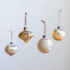 No.24 Gold mix 8cm | Glass ornaments (4 pieces)