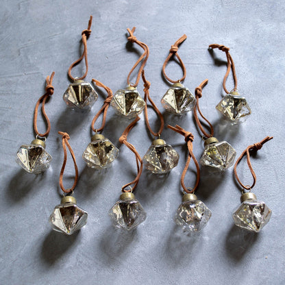 No.36 Petit Silver Jewel 3cm | Glass Ornaments 12 pieces