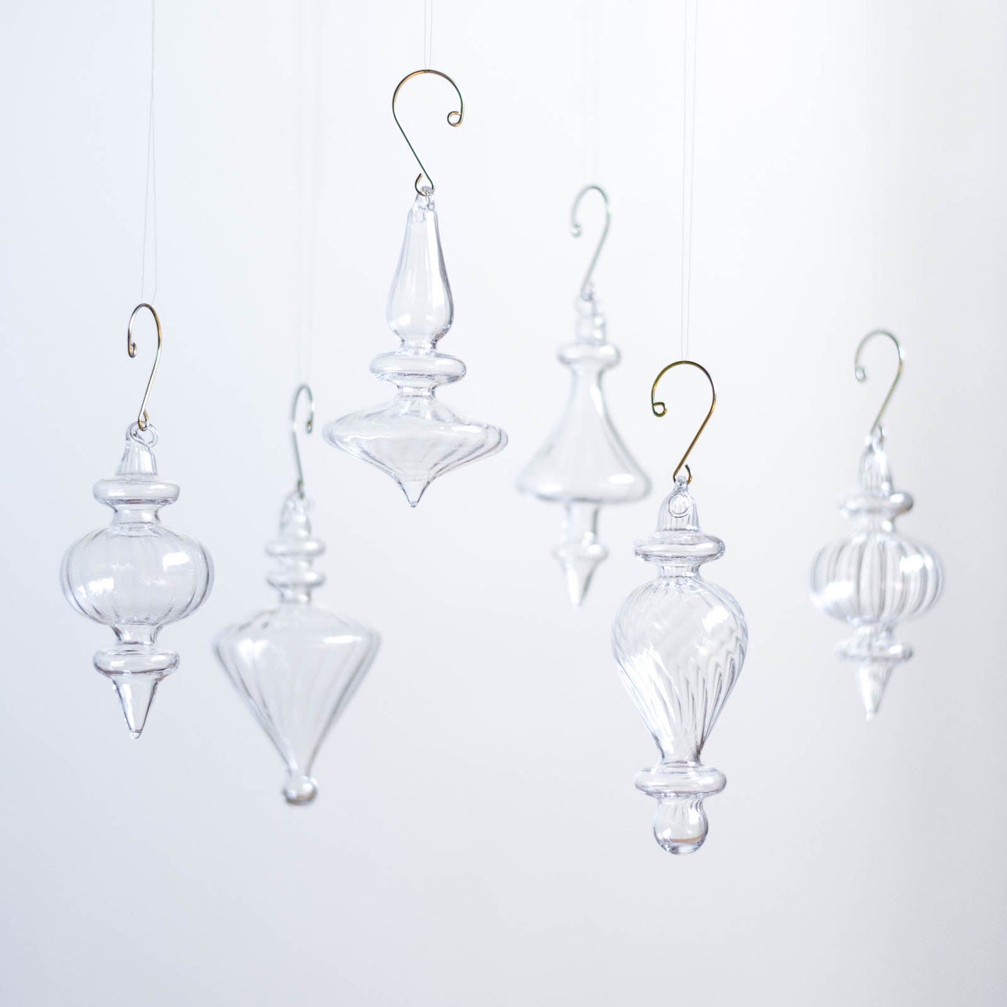 No.48 Lily Clear H12cm | Glass ornaments (set of 6)