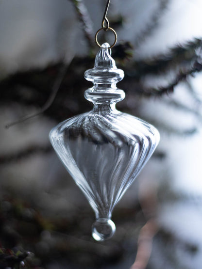 No.48 Lily Clear H12cm | Glass ornaments (set of 6)