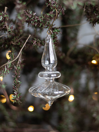 No.48 Lily Clear H12cm | Glass ornaments (set of 6)