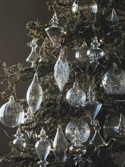 No.48 Lily Clear H12cm | Glass ornaments (set of 6)