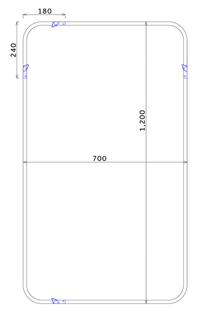 Oak frame ミラー Square L
