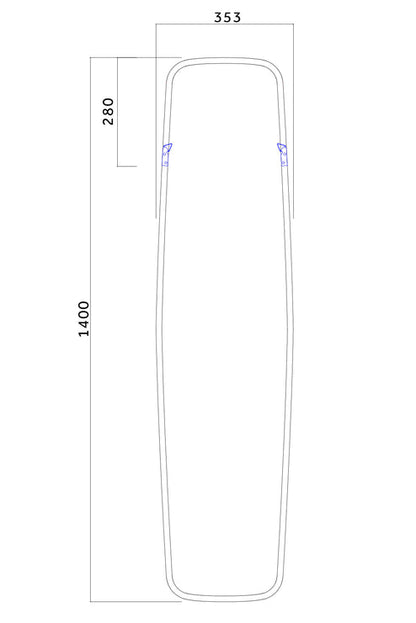 Oak frame ミラー Long