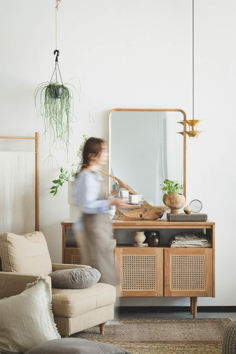 Oak frame ミラー Square S