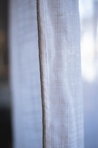 Pico リボンカーテン 140×200 ホワイト