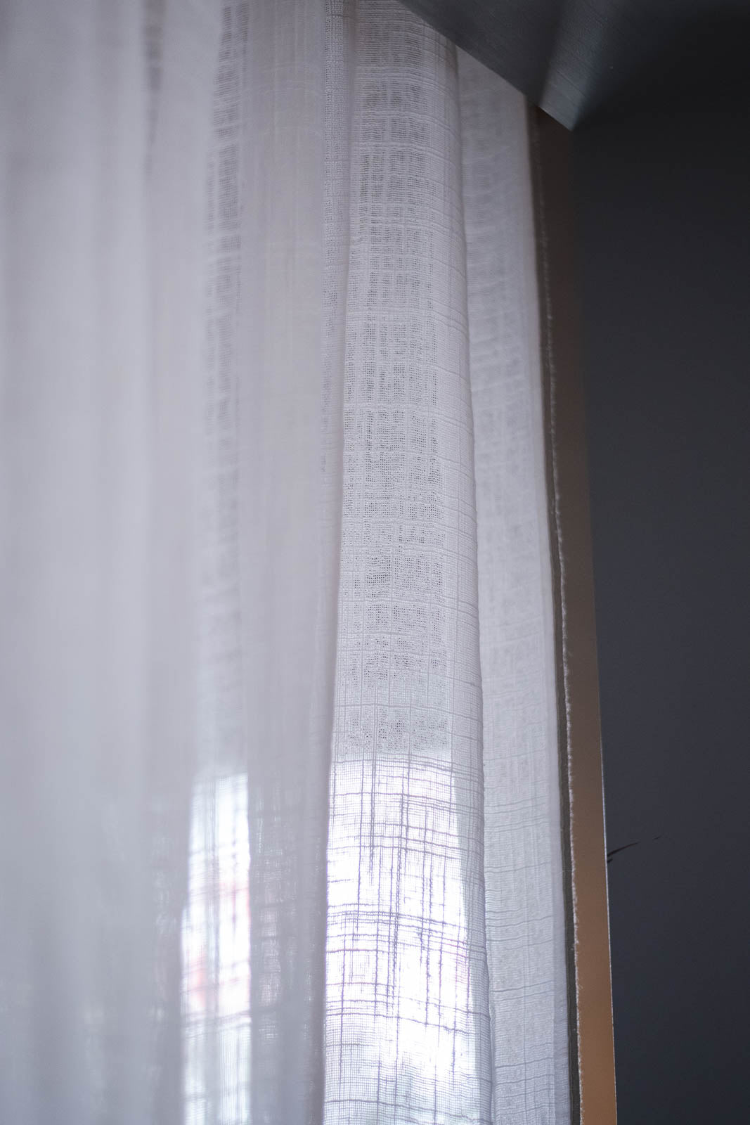 Pico リボンカーテン 140×200 ホワイト