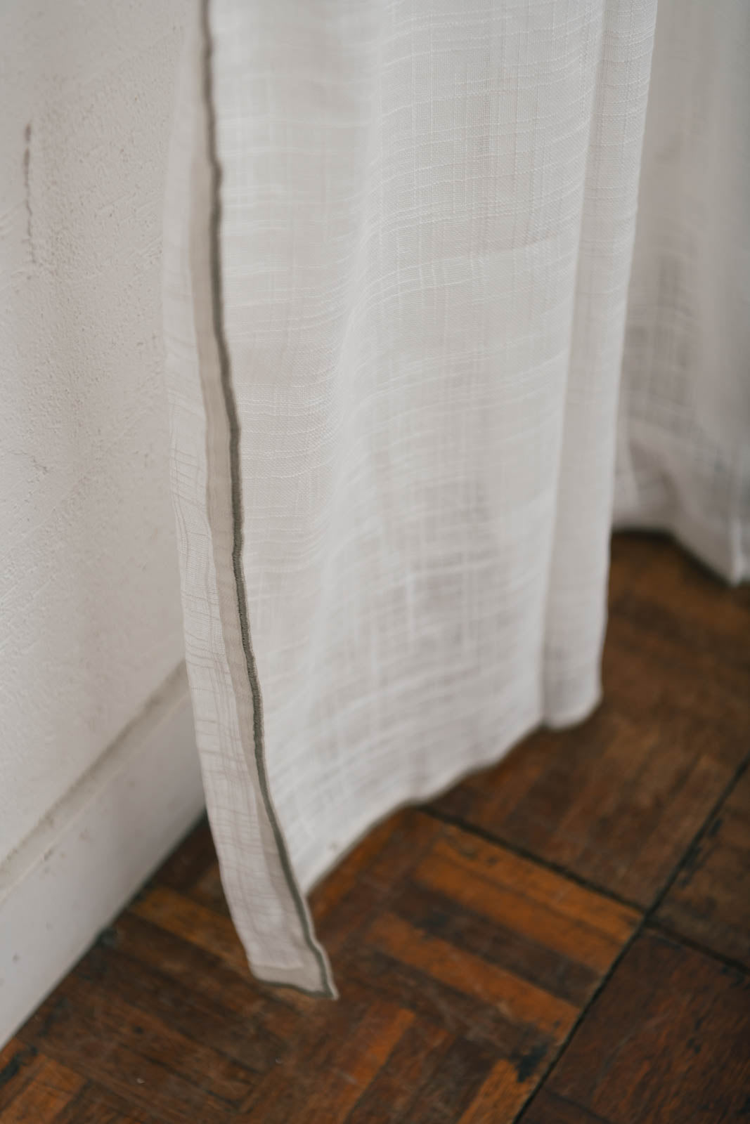 Pico リボンカーテン 140×200 ホワイト