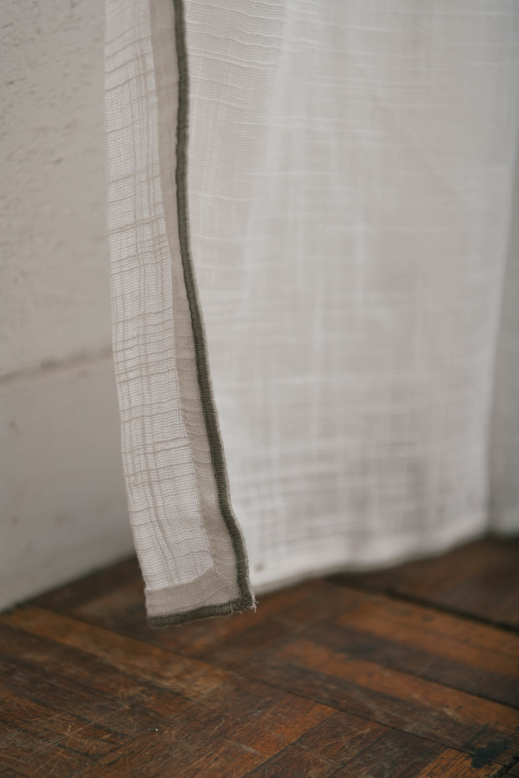 Pico リボンカーテン 140×200 ホワイト