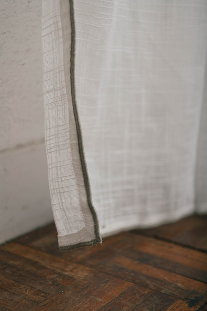 Pico リボンカーテン 140×200 ホワイト